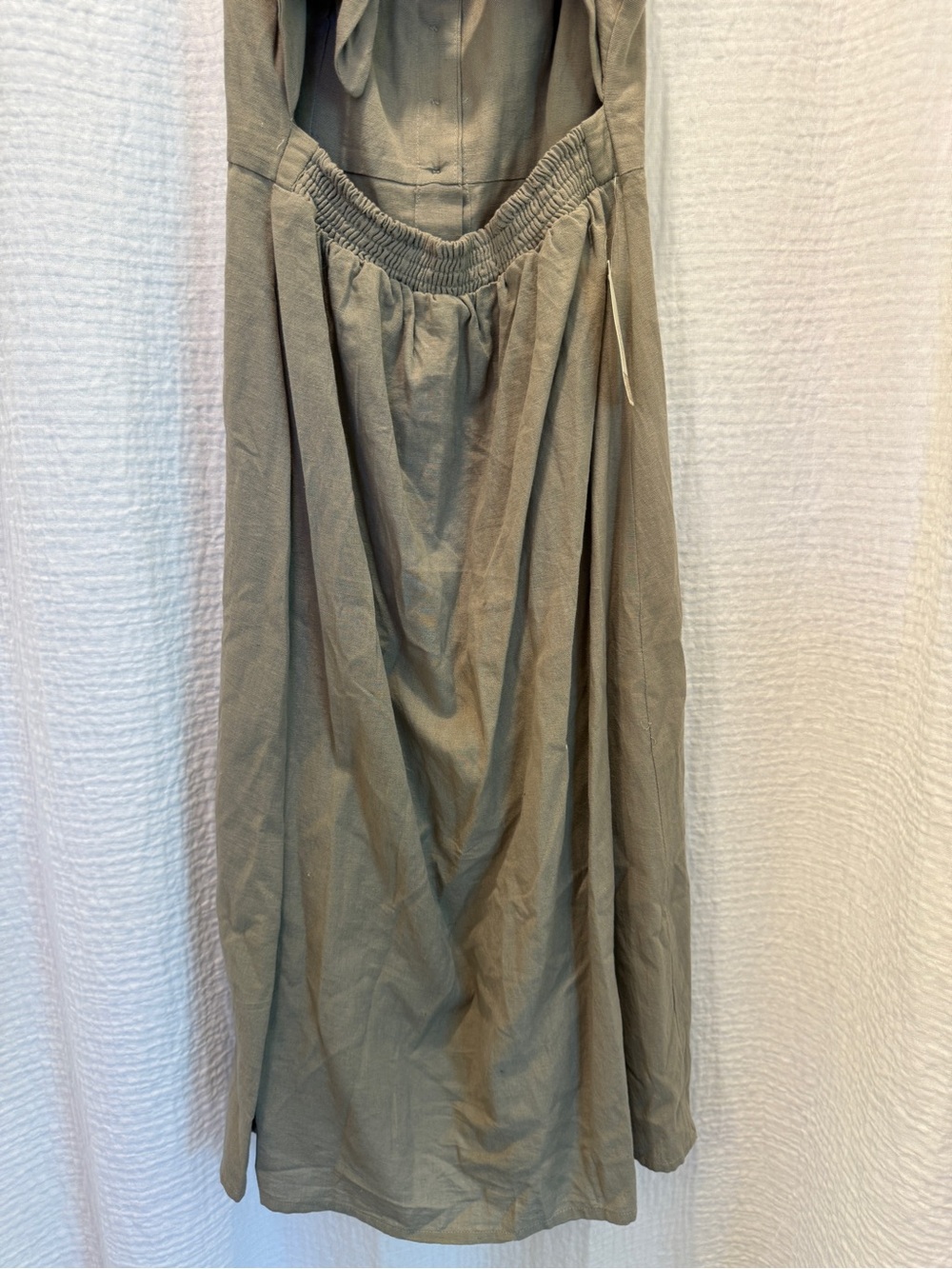 Japna 100% Linen Midi Dress Tie Back NWT - Picture 5 of 8